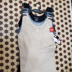 NWT Skinnygirl 3Pk Shapewear Camisole; Medium Sz; Tan/Gray/Black Colors;$45 Each